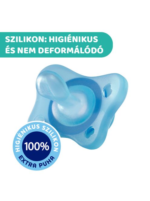Mini Soft cumi 2-6 hó, 2 db kék - csupaszilikon