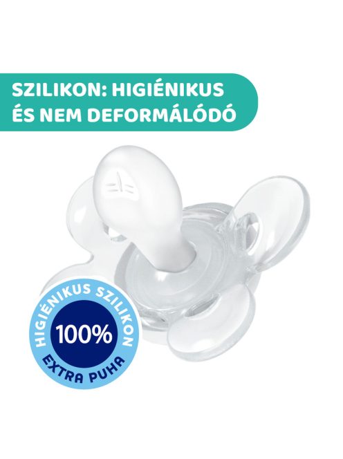 Physio Forma® Comfort szilikon cumi 1 db, 6-16 hó sterilizálható tok