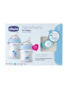 Chicco NaturalFeeling Blue ajándékszett kék