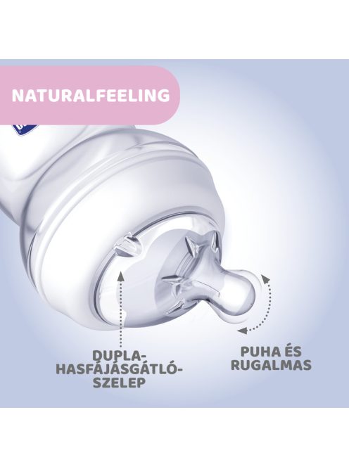 NaturalFeeling Üveg 150 ml cumisüveg újszülöttkorra normál folyású