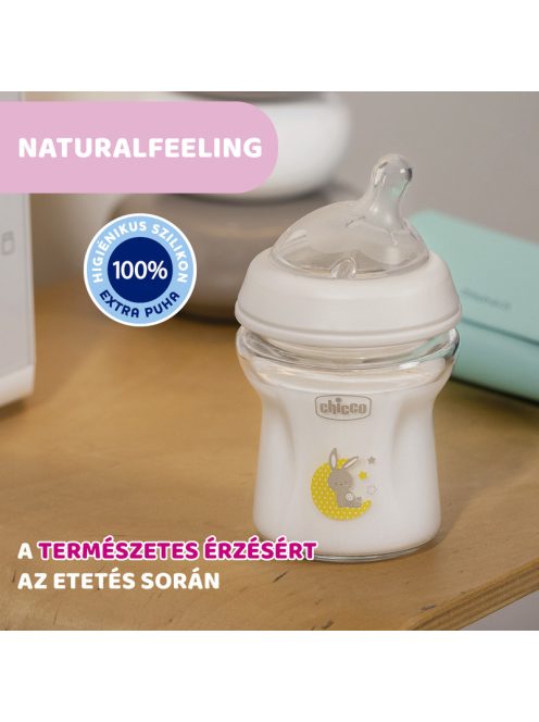 NaturalFeeling Üveg 150 ml cumisüveg újszülöttkorra normál folyású