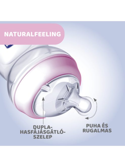 NaturalFeeling 150 ml cumisüveg újszülöttkorra normál folyású