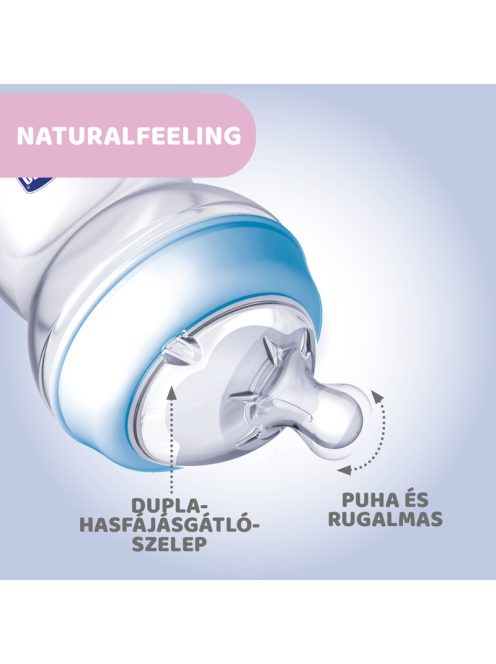 NaturalFeeling 150 ml cumisüveg újszülöttkorra normál folyású