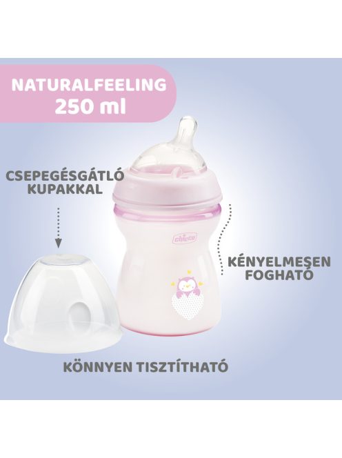 NaturalFeeling 250 ml cumisüveg közepes folyású