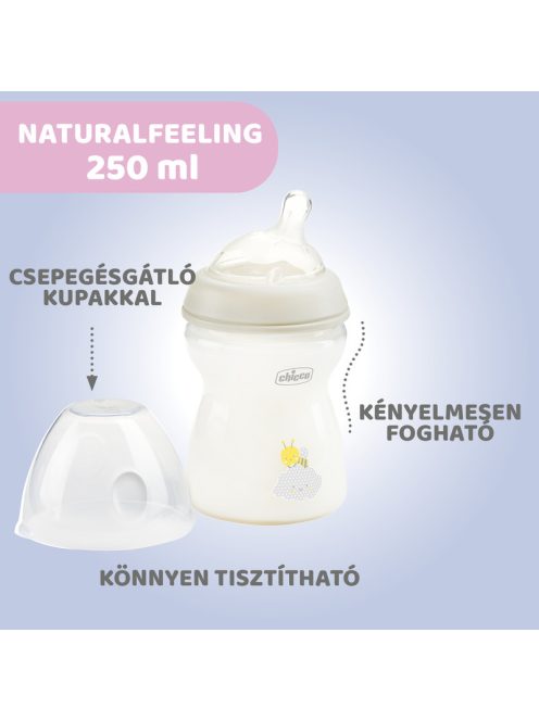 NaturalFeeling 250 ml cumisüveg közepes folyású