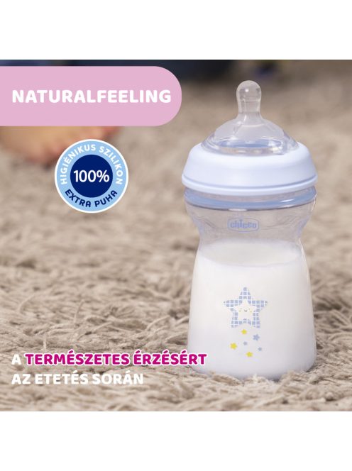 NaturalFeeling 330 ml cumisüveg gyors folyású cumi