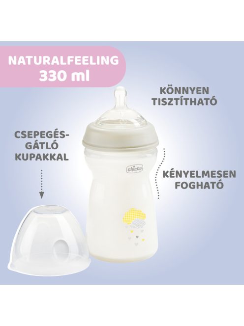 NaturalFeeling 330 ml cumisüveg gyors folyású