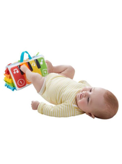 Fisher-Price Kick and Play rugdalozó talpak puha zongora HND54