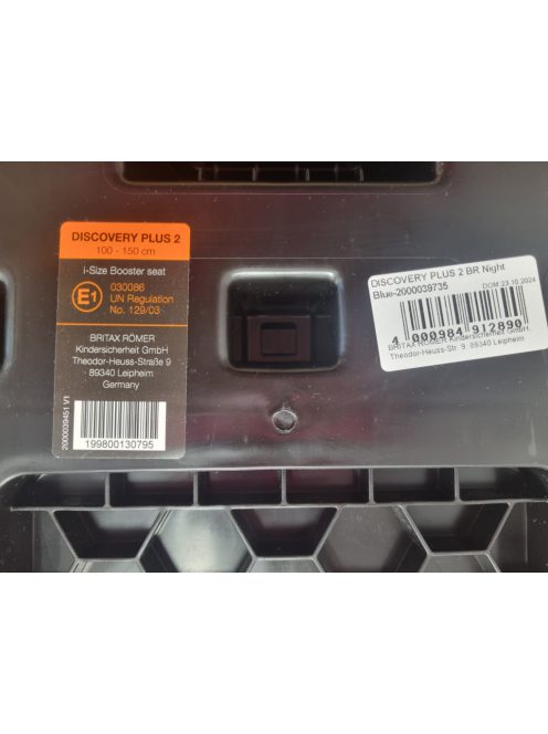 Britax Römer Discovery Plus 2 i-Size Isofix 100-150cm gyerekülés, OUTLET termék