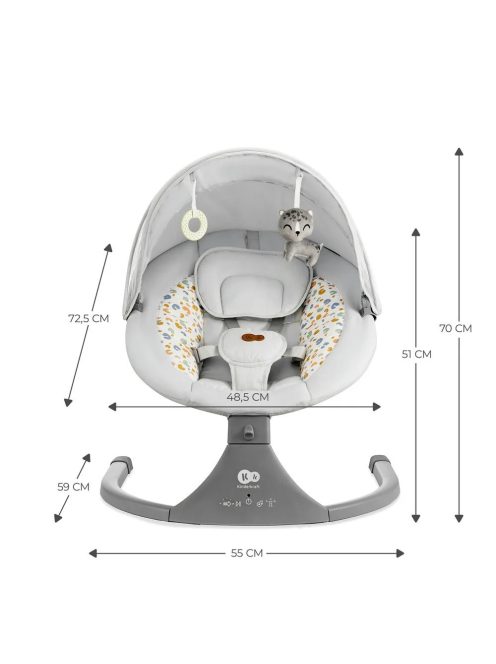 Kinderkraft elektromos hinta Lumi 2 világosszürke