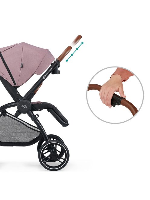 Kinderkraft babakocsi többfunkciós Evolution Cocoon 2in1 puha mózessel Mauvelous pink