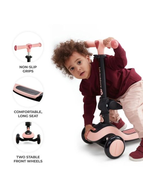 Kinderkraft roller és futóbicikli 2in1 Halley pink