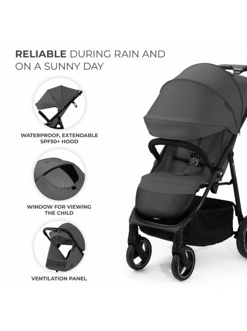 Kinderkraft sportbabakocsi 25 kg Trig 3 Granite grey
