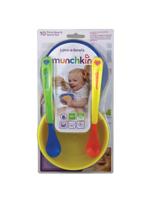 Munchkin Love-a-Bowls 4db-os ételtároló szett + 2db kanál