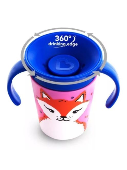 Munchkin Miracle 360 itatópohár 177ml - Wild Love - vegyes színekben