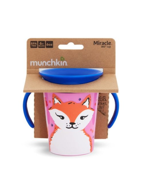 Munchkin Miracle 360 itatópohár 177ml - Wild Love Fox