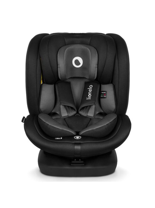 Lionelo gyerekülés Bastiaan i-Size Isofix 360 fok 40-150 cm fekete-szürke