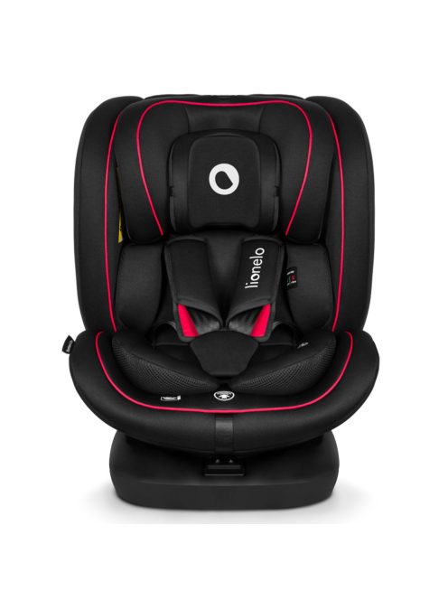 Lionelo gyerekülés Bastiaan i-Size Isofix 360 fok 40-150 cm fekete-piros