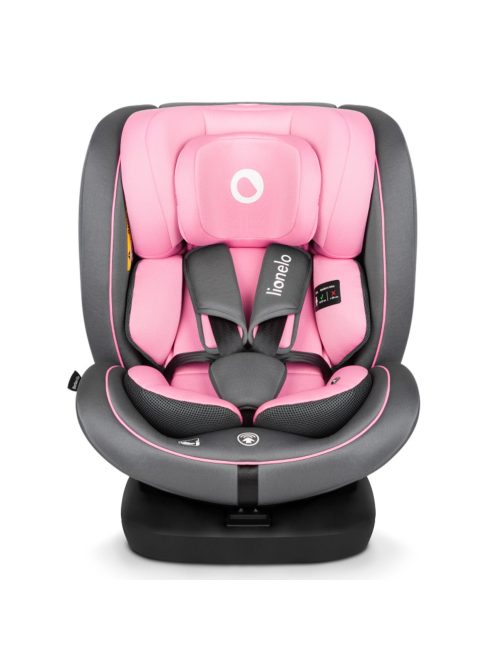 Lionelo gyerekülés Bastiaan i-Size Isofix 360 fok 40-150 cm pink-szürke