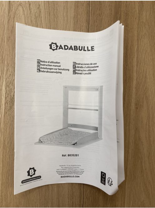 Badabulle fali pelenkázó szekrény. OUTLET  termék