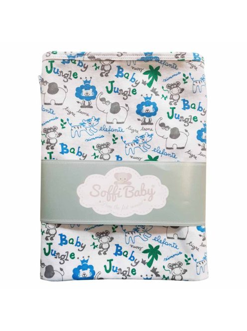 Soffi Baby takaró pamut dupla baby jungle 75x100cm