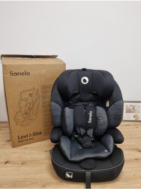  LIONELO Levi I-SIZE 76-150 cm autós gyerekülés, szürke, OUTLET termék