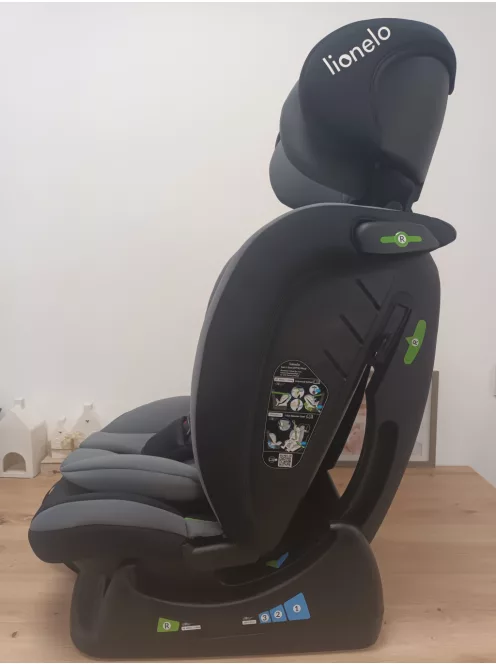 Lionelo Aart i-Size 40-150cm dönthető gyerekülés, fekete-szürke, OUTLET termék