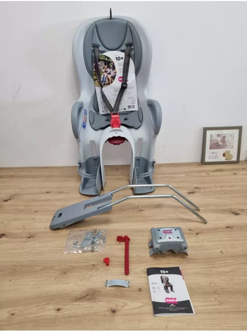 OKBaby 10+ biciklis gyerekülés, szürke-ezüst, OUTLET termék