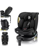  Lionelo Navy i-Size Isofix 360 fok 40-150 cm fekete gyerekülés, OUTLET termék