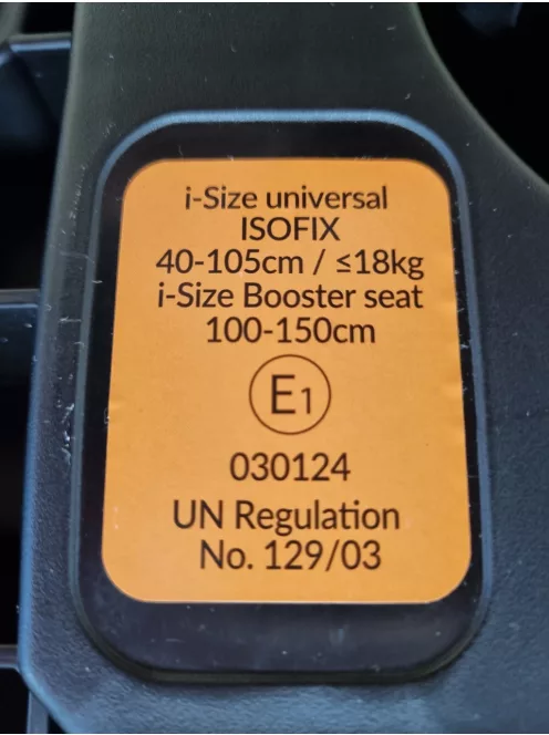 Lionelo Navy i-Size Isofix 360 fok 40-150 cm fekete gyerekülés, OUTLET termék