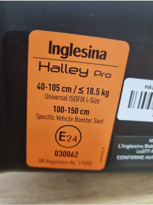 Inglesina Halley Pro i-Size 40-150cm Isofix 360° gyerekülés,- OUTLET termék