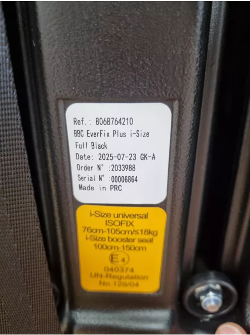 Bebeconfort EverFix Plus i-Size isofix, 76-150 cm, OUTLET termék
