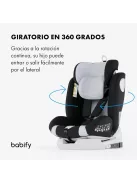 BABIFY Onboard 360° gyerekülés, i-Fix, 40-150 cm - szürke, OUTLET termék