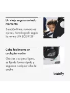 BABIFY Onboard 360° gyerekülés, i-Fix, 40-150 cm - szürke, OUTLET termék