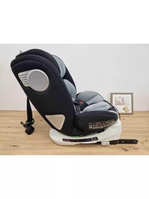 BABIFY Onboard 360° gyerekülés, i-Fix, 40-150 cm - szürke, OUTLET termék