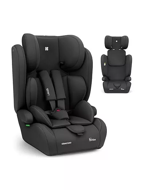 KikkaBoo i-Pass 76-150cm gyerekülés-fekete, OUTLET termék