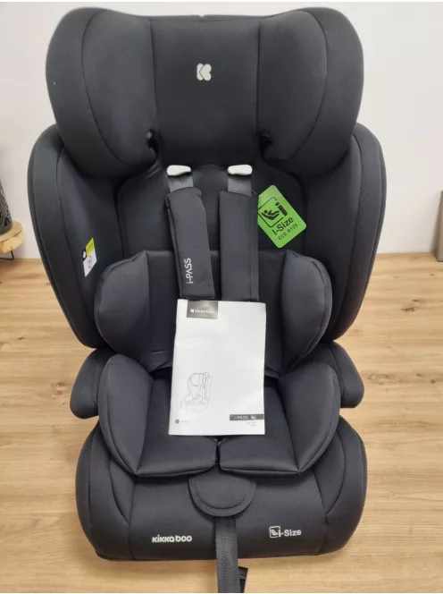 KikkaBoo i-Pass 76-150cm gyerekülés-fekete, OUTLET termék