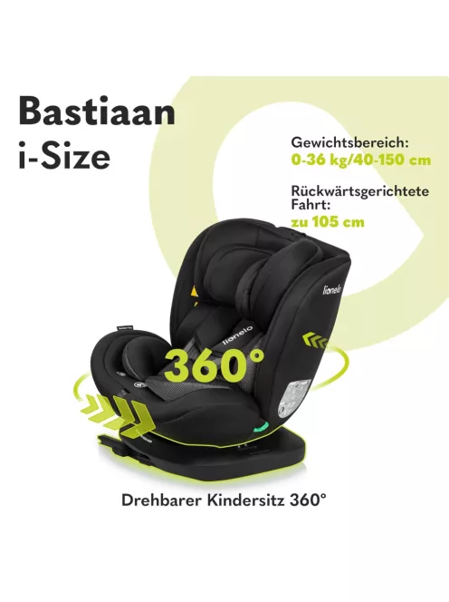 LIONELO Bastiaan i-Size Isofix 360° 40-150cm gyermekülés OUTLET termék