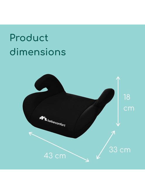 Bebeconfort Manga Safe 15-36kg fekete ülésmagasító, OUTLET termék