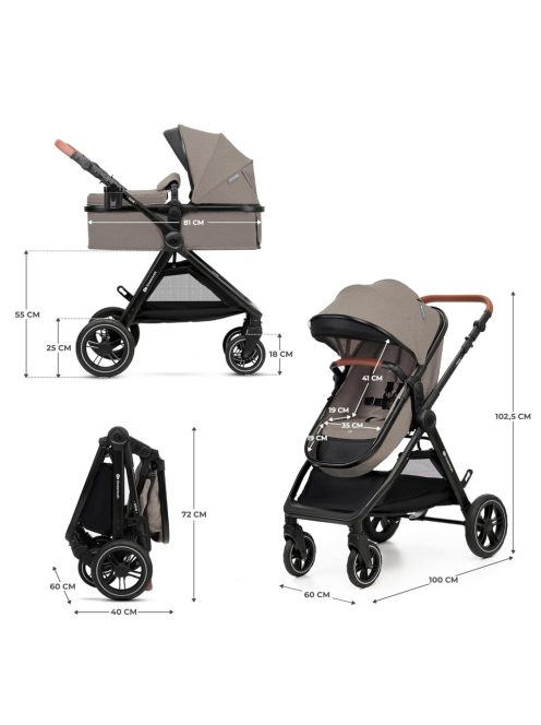 Kinderkraft ESME 3 az 1-ben babakocsi OUTLET termék.