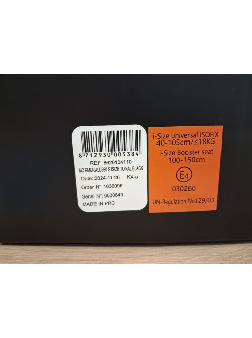Maxi-Cosi Emerald 360 S i-Size 40-150cm gyerekülés, OUTLET termék