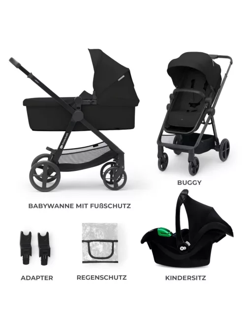 Kinderkraft NEWLY 3 az 1-ben babakocsi, OUTLET termék