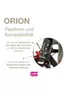 OKBaby Orion biciklis gyerekülés, piros-ezüst, OUTLET termék