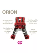 OKBaby Orion biciklis gyerekülés, piros-ezüst, OUTLET termék