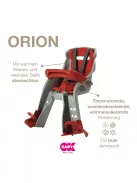 OKBaby Orion biciklis gyerekülés, piros-ezüst, OUTLET termék