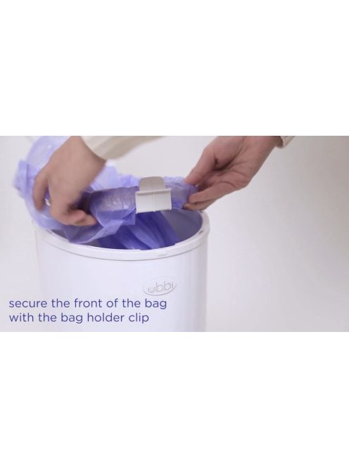 Ubbi Steel rozsdamentes pelenkatároló kuka, OUTLET termék