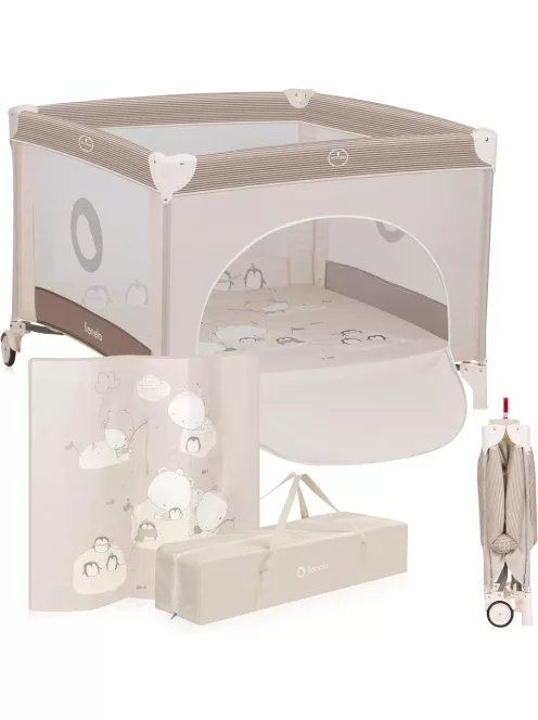 Lionelo Bonnie utazójáróka 100x100cm Beige sand, OUTLET termék