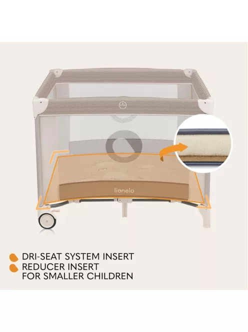 Lionelo Bonnie utazójáróka 100x100cm Beige sand, OUTLET termék