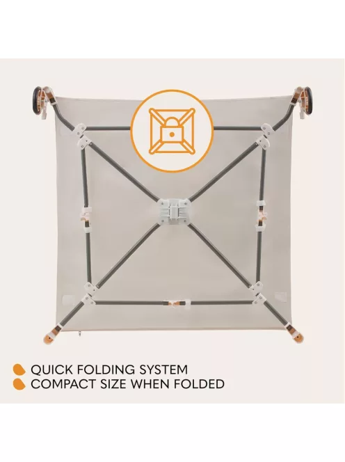 Lionelo Bonnie utazójáróka 100x100cm Beige sand, OUTLET termék