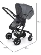 Foppapedretti UP3 3 részes babakocsiszett-Titanium, OUTLET termék